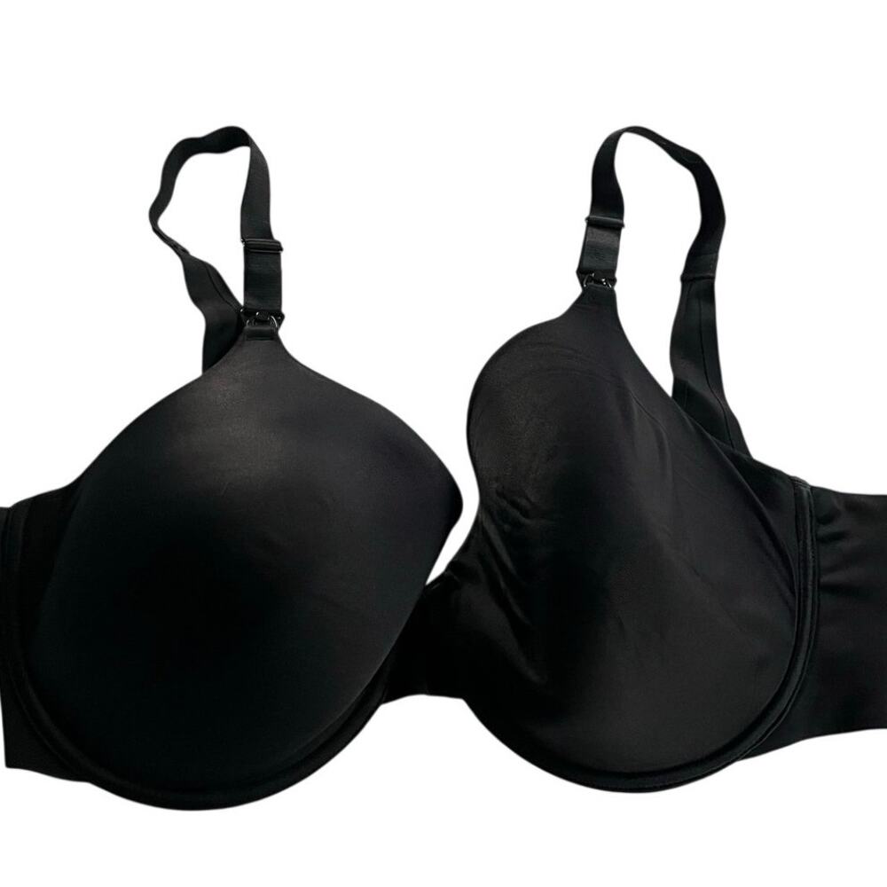 Motherhood Maternity Womens Bra Black Size 38DDD Nursing Drop Down Clips Comfort